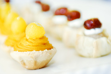Diversity of pastry and dessert