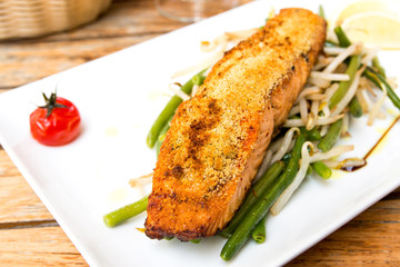 grilled salmon