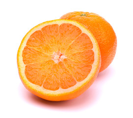 Orange fruit isolated on white background