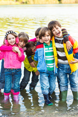 Cheerful kids group - 45657185