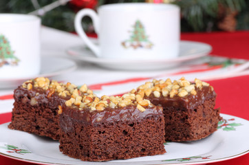 Christmas Fudge Brownies