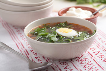 Sorrel soup