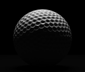 Isolated golf ball - 45659981