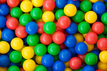 Fototapeta na wymiar Colourful rainbow coloured balls
