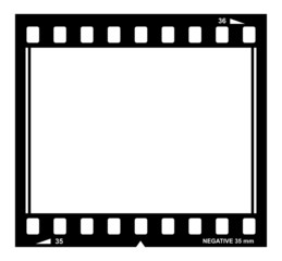 Blank vector film strip border
