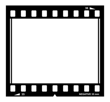 Blank vector film strip border