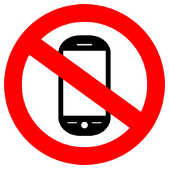 Vector no smartphone sign