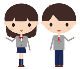 School Boy & Girl