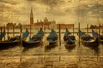 Venezia - Retrò - obrazy, fototapety, plakaty