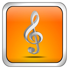 Button mit Notenschlüssel