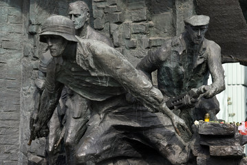 Obraz premium Warsaw Uprising Memorial, Warsaw, Poland