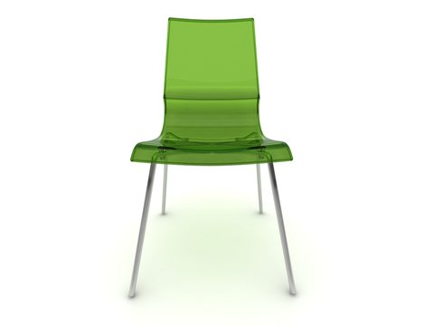 Stuhl in grün front