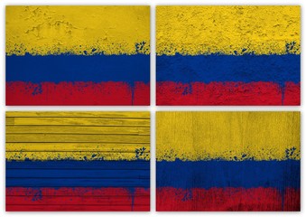 Colombia flag collage