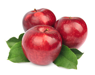 Red apples fruit