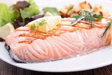 grilled salmon
