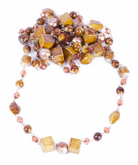 Beads necklace jewelry isolated