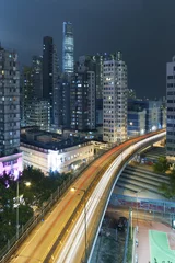 Zelfklevend Fotobehang Hong Kong City Night © leeyiutung