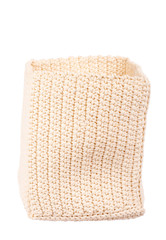 Knited white basket