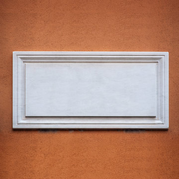 Ancient street plate with copy space.