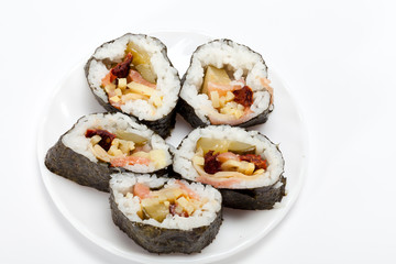 sushi isolated on white background