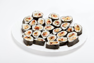 sushi isolated on white background