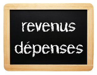 Obraz premium Revenus et Dépenses