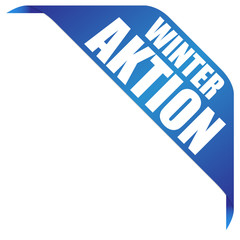 Ecke "Winter Aktion" Blau/Weiß