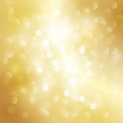 Gold bokeh light background