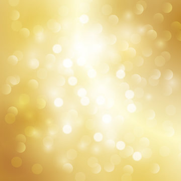Gold bokeh light background