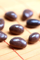 macadamia nuts covered with chocolate