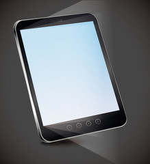 Vector tablet pc with empty screen