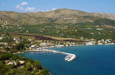 Fototapeta na wymiar Port Keri na greckiej wyspie Zakynthos