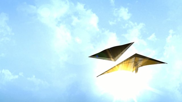 Air sport, hang gliding.