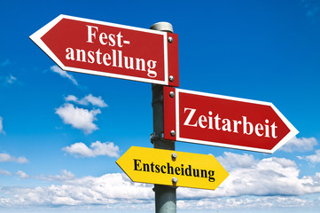 Festanstellung vs Zeitarbeit