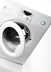 washing machine on a white background