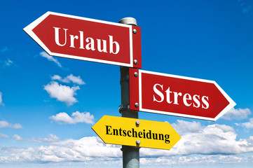 Urlaub vs. Stress