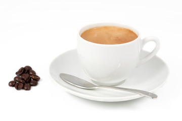 Por la mañana una tacita de cafe recien hecha