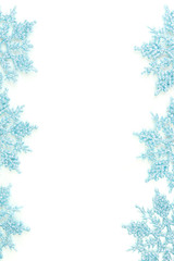 beautiful snowflakes isolated on white