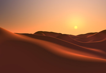 Fototapeta na wymiar Krajobraz Fantasy - Desert