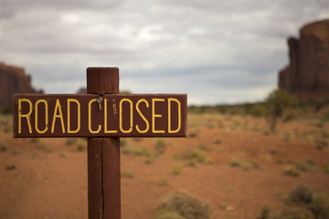 Road Closed Sign