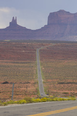Road leading to Monument Valley