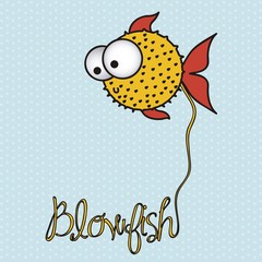 illustration of blowfish