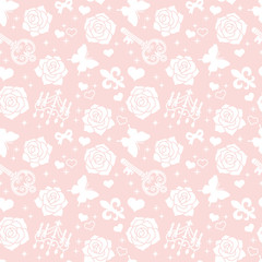 薔薇の背景　パターン