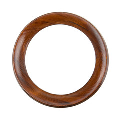 Round wooden frame