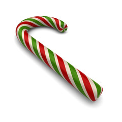 3d render of a candy cane