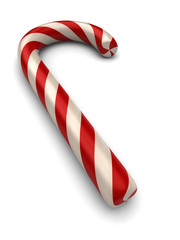 3d render of a candy cane
