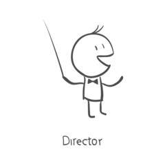 orchestra conductor directing