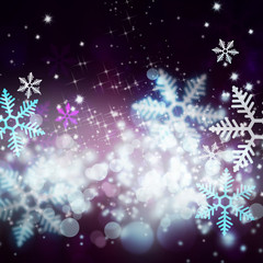 Fototapeta na wymiar Abstract Christmas background with snowflakes