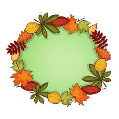 Autumn vector frame