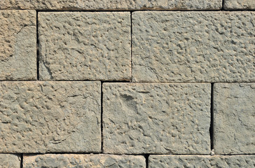 Stone blocks wall